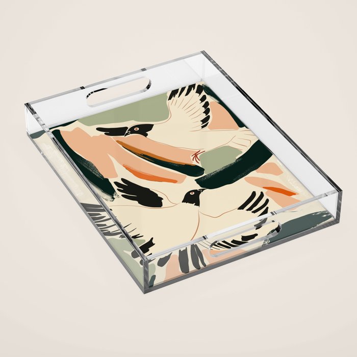 Flying Birds 2 Acrylic Tray Gallery Image 1
