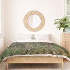 Mount Rainier Wildflower Adventure - National Park Wanderlust Duvet Cover Gallery Image 3