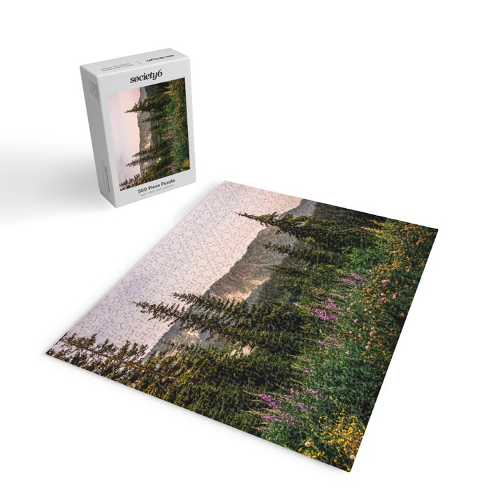 Mount Rainier Wildflower Adventure - National Park Wanderlust Jigsaw Puzzle Gallery Image 2