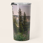 Mount Rainier Wildflower Adventure - National Park Wanderlust Travel Mug Gallery Image 3