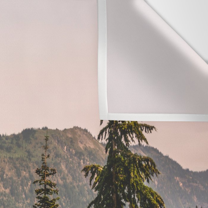 Mount Rainier Wildflower Adventure - National Park Wanderlust Wall Tapestry Gallery Image 3