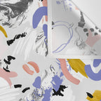 Abstract brush strokes splashes Wall Tapestry Gallery Image 3