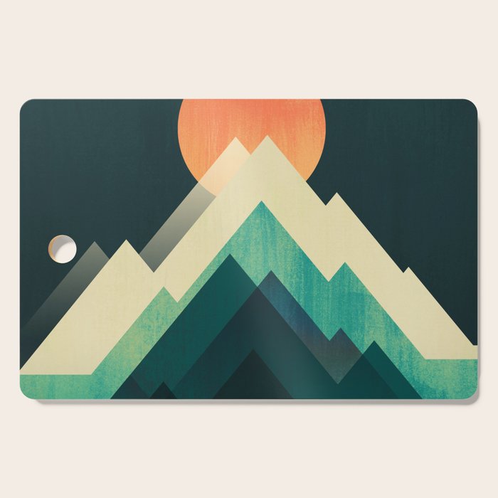 Ablaze on cold mountain Cutting Board Gallery Image 1