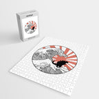 Godzilla Rising Sun The Great Wave  Jigsaw Puzzle Gallery Image 2