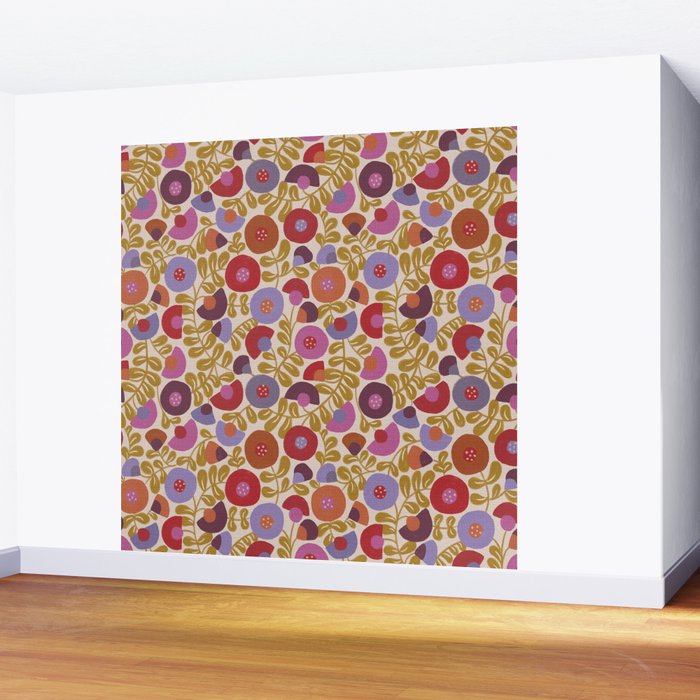 Bohemian Garden Wall Mural Gallery Image 2