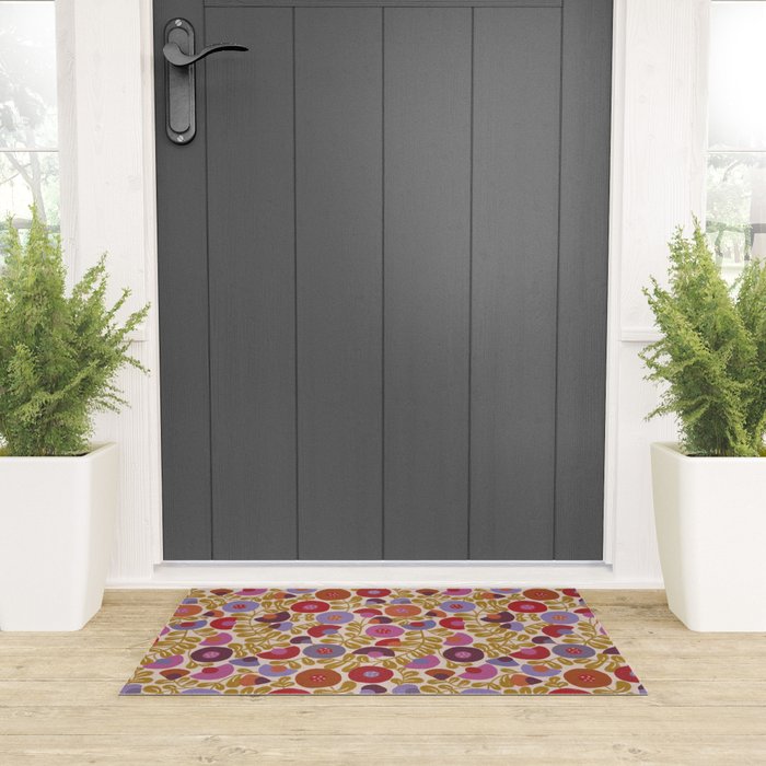 Bohemian Garden Welcome Mat Gallery Image 3