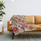 Bohemian Garden Throw Blanket Gallery Image 1