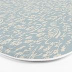 Ditsy Toile Floral - Aquamarine Bath Mat Gallery Image 3