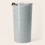 Ditsy Toile Floral - Aquamarine Travel Mug Gallery Image 3