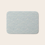 Ditsy Toile Floral - Aquamarine Bath Mat Gallery Image 1