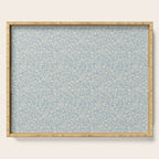 Ditsy Toile Floral - Aquamarine Serving Tray Gallery Image 1