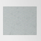 Ditsy Toile Floral - Aquamarine Throw Blanket Gallery Image 2