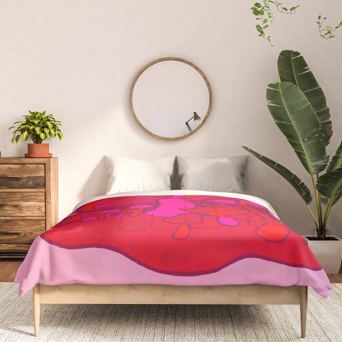 Pink Mushrooms Comforter Gallery Image 3