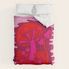 Pink Mushrooms Comforter Gallery Image 6