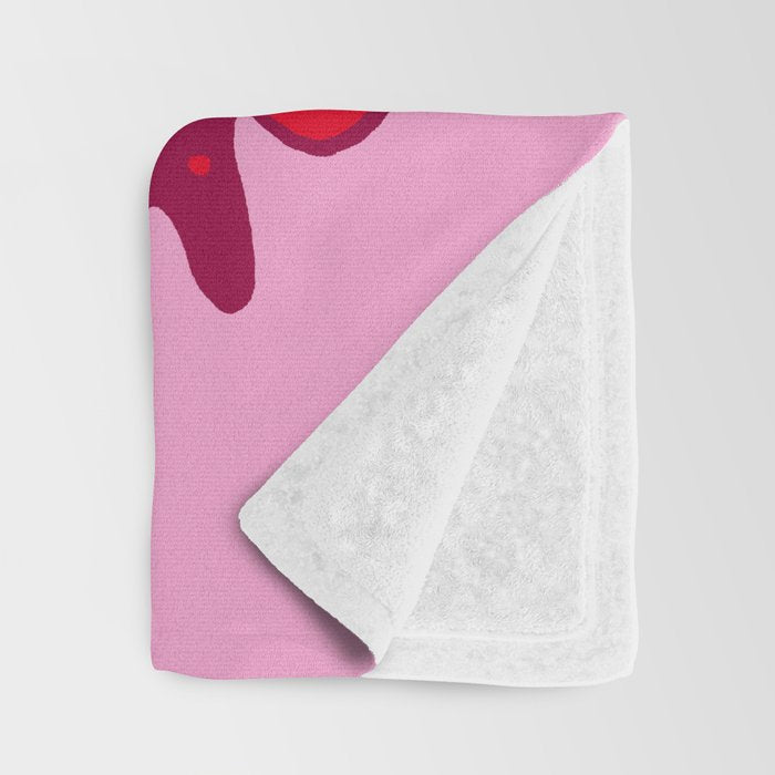 Pink Mushrooms Throw Blanket Gallery Image 3