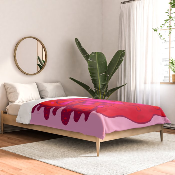 Pink Mushrooms Comforter Gallery Image 2