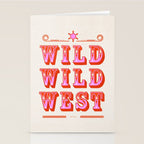 Wild Wild West Cowboy Typography Stationery Card Gallery Image 2