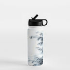 Traditional Japanese Ink Fishing Boat Mountain River Landscape Water Bottle Gallery Image 1