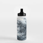 Traditional Japanese Ink Fishing Boat Mountain River Landscape Water Bottle Gallery Image 2