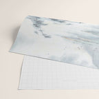 Traditional Japanese Ink Fishing Boat Mountain River Landscape Wrapping Paper Gallery Image 2