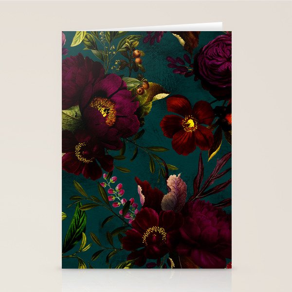 Before Midnight Vintage Flowers Garden Stationery Card Gallery Image 2