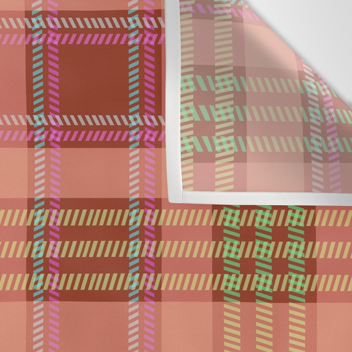 Modern Charm Plaids Wall Tapestry Gallery Image 3