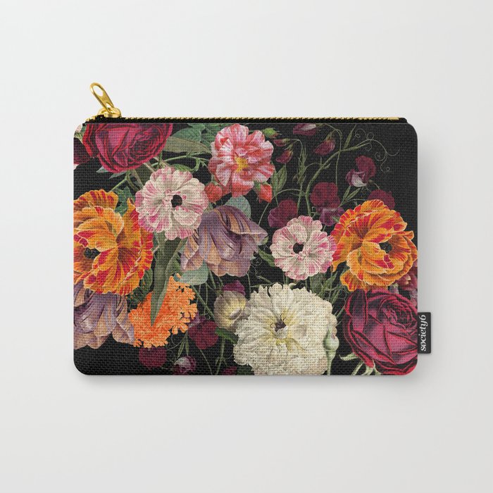 Evening Floral Harvest Vintage Art Prints Carry All Pouch Gallery Image 1