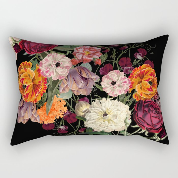 Evening Floral Harvest Vintage Art Prints Rectangular Pillow Gallery Image 1