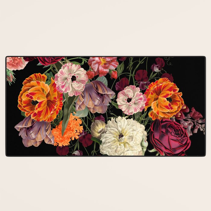 Evening Floral Harvest Vintage Art Prints Desk Mat Gallery Image 3