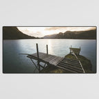 Salmon Sunrise Desk Mat Gallery Image 3