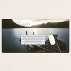 Salmon Sunrise Desk Mat Gallery Image 1