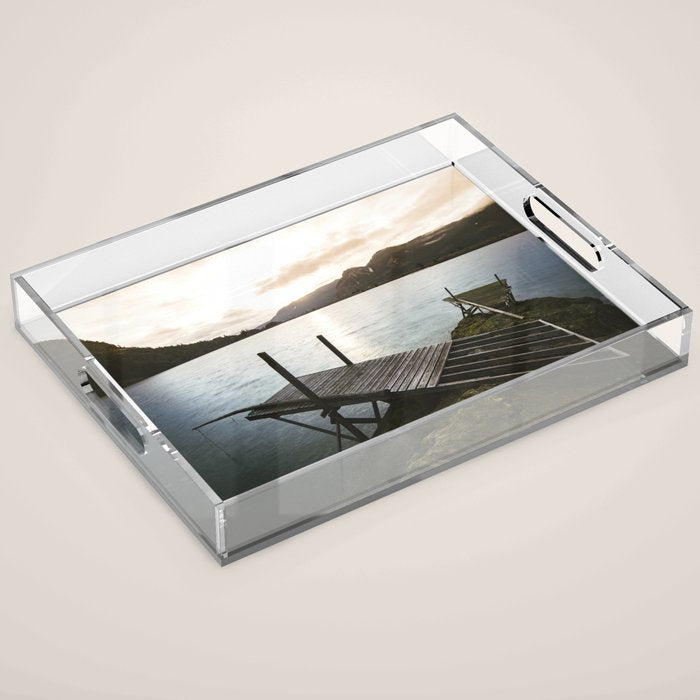 Salmon Sunrise Acrylic Tray Gallery Image 1