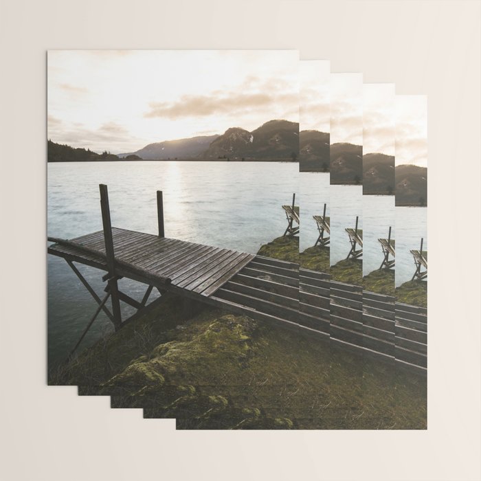 Salmon Sunrise Wrapping Paper Gallery Image 3