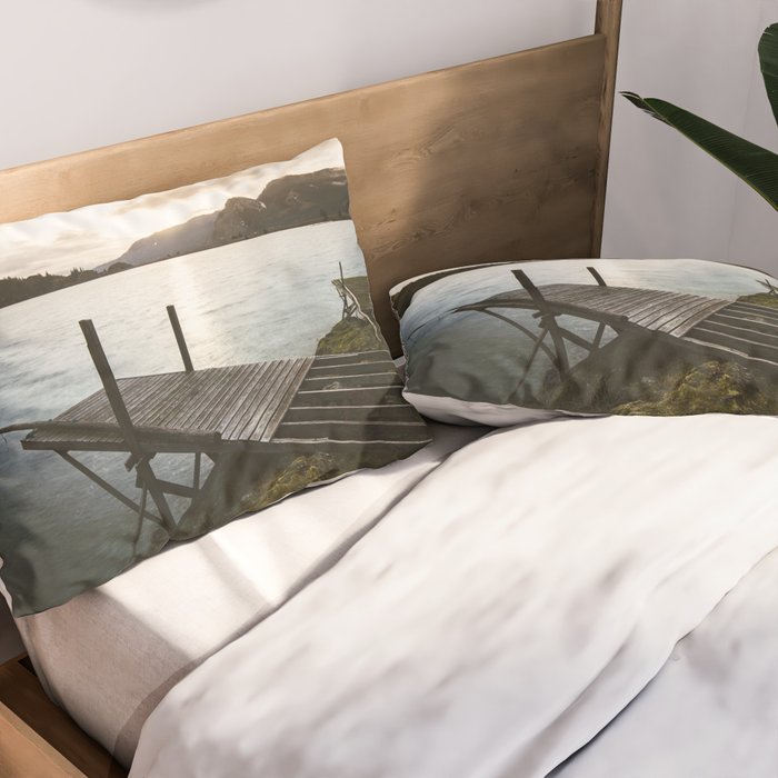 Salmon Sunrise Pillow Sham Gallery Image 2