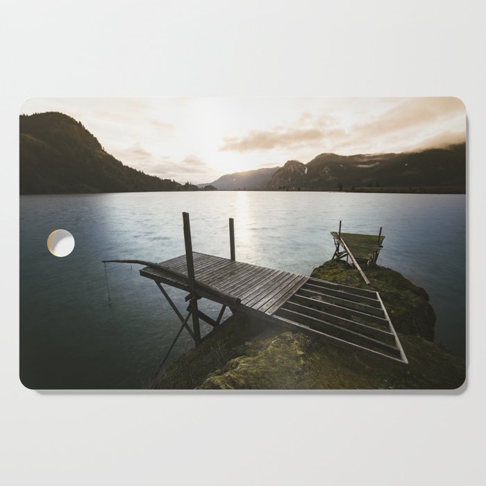 Salmon Sunrise Cutting Board Gallery Image 1