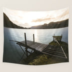 Salmon Sunrise Wall Tapestry Gallery Image 4
