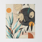 Petals Garden Geometry 1 Throw Blanket Gallery Image 2