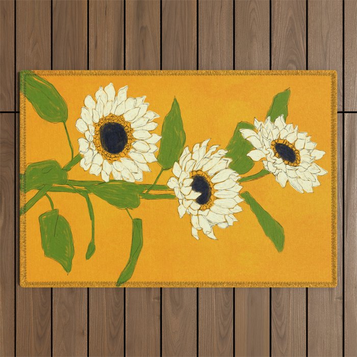 Sunflower Yellow Sami Outdoor Rug Gallery Image 1