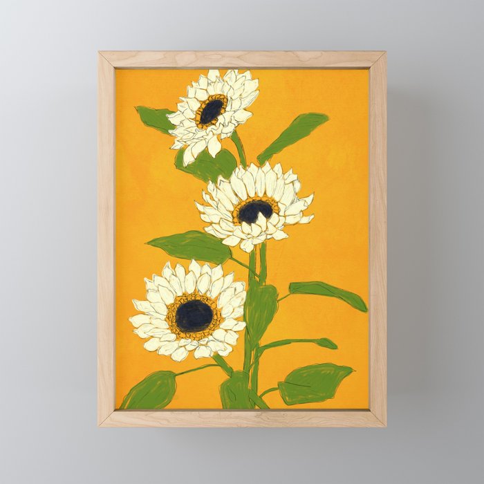 Sunflower Yellow Sami Mini Art Print Gallery Image 1