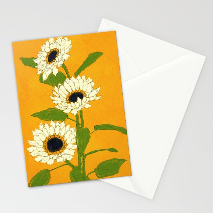 Sunflower Yellow Sami Stationery Card Gallery Image 2