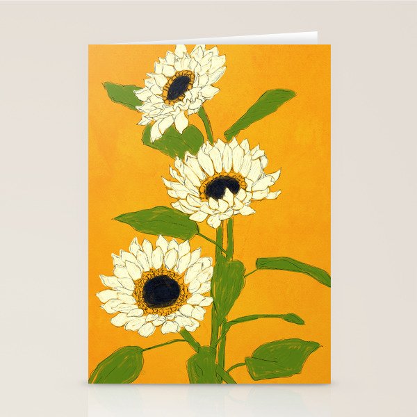 Sunflower Yellow Sami Stationery Card Gallery Image 2