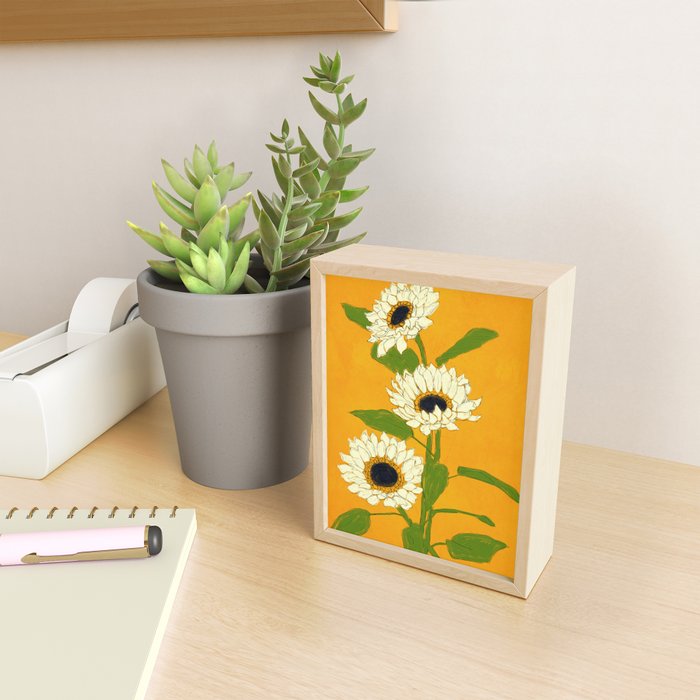 Sunflower Yellow Sami Mini Art Print Gallery Image 2