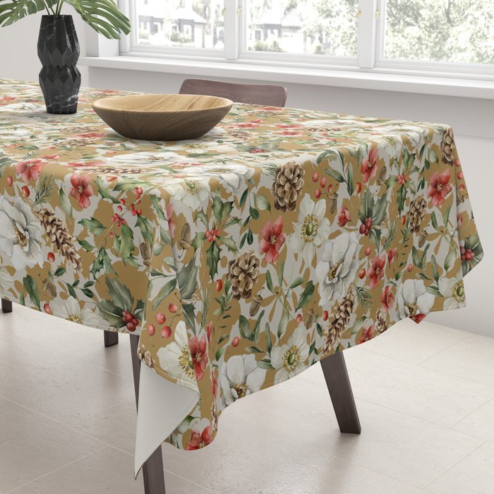 Winter flowers WP1 Tablecloth Gallery Image 3