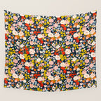 bright & tiny - blue Wall Tapestry Gallery Image 4
