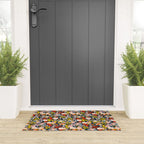 bright & tiny - blue Welcome Mat Gallery Image 3