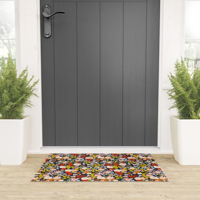 bright & tiny - blue Welcome Mat Gallery Image 3