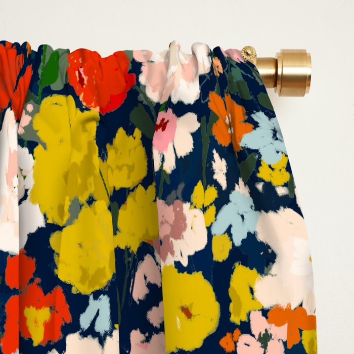 bright & tiny - blue Window Curtain Gallery Image 2