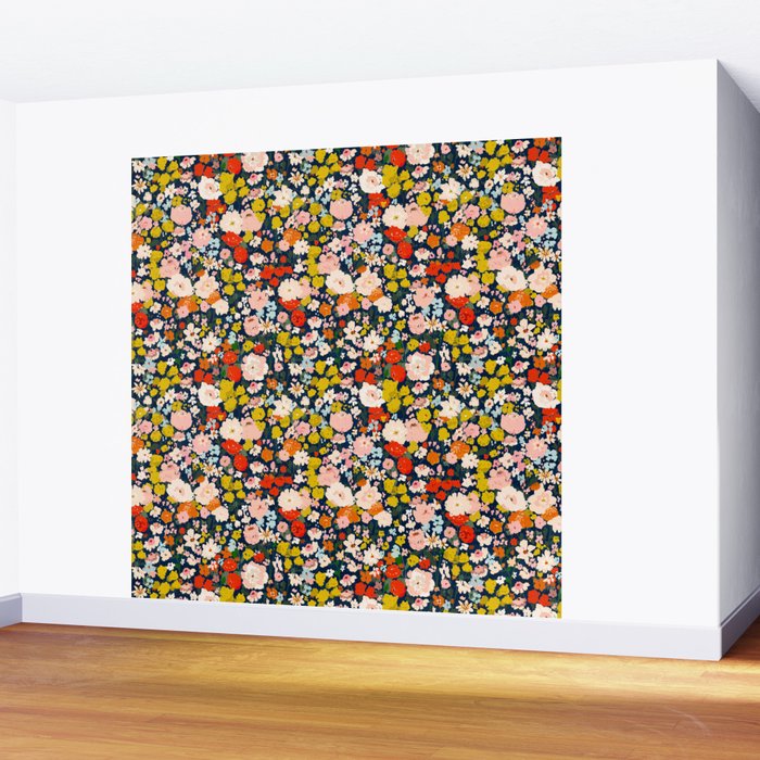 bright & tiny - blue Wall Mural Gallery Image 2