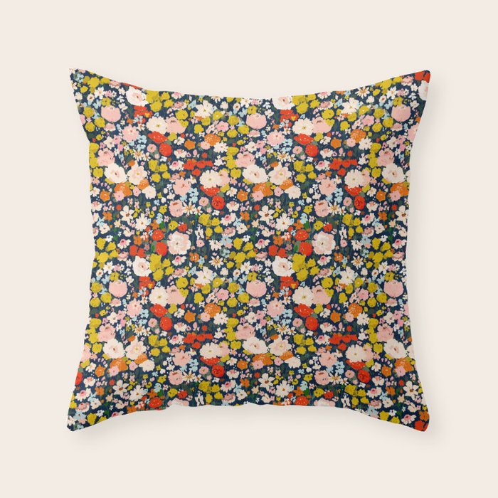 bright & tiny - blue Throw Pillow Gallery Image 6