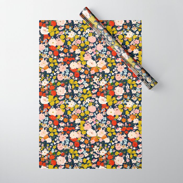 bright & tiny - blue Wrapping Paper Gallery Image 1